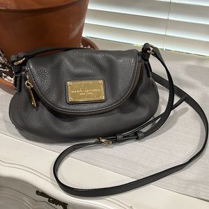 Marc Jacobs Natasha leather crossbody - pebble gray